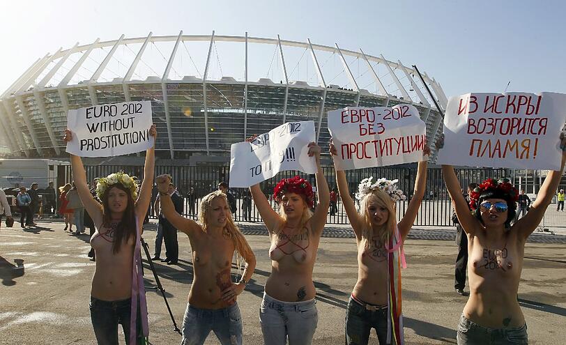 "Femen" ist für seine spektakulären Nacktproteste inzwischen international bekannt.