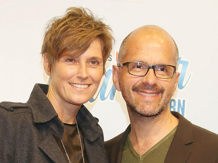 Christoph Maria Herbst und seine Frau Gisi bei der Premiere des Musicals "Das Wunder von Bern"