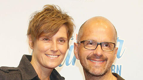 Christoph Maria Herbst und seine Frau Gisi bei der Premiere des Musicals "Das Wunder von Bern"