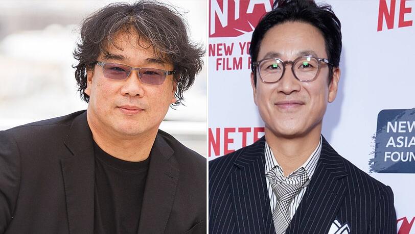 Bong Joon Ho (l.) kritisiert im Todesfall von Lee Sun-kyun unter anderem die Rolle der Polizei.