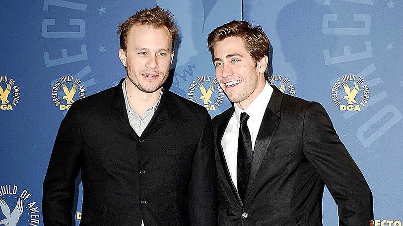 Heath Ledger (l.) und Jake Gyllenhaal standen gemeinsam für "Brokeback Mountain" vor der Kamera