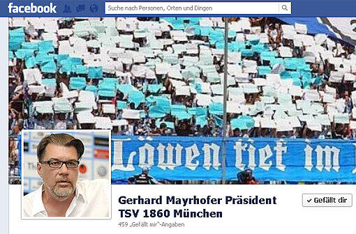 Gerhard Mayrhofer: Die Facebook-Fanseite des Löwen-Präsidenten
