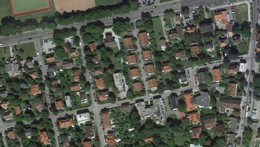In diesem Bereich soll die Bodenseestraße (oben) umgestaltet werden. In diesem Bereich soll die Bodenseestraße (oben) umgestaltet werden.