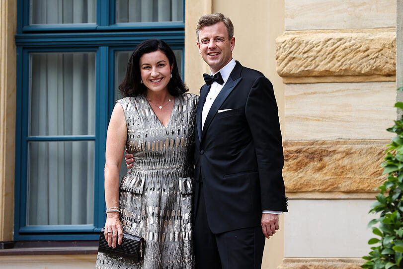 Dorothee Bär (CSU), Beauftragte der Bundesregierung für Digitalisierung, und ihr Mann Oliver.