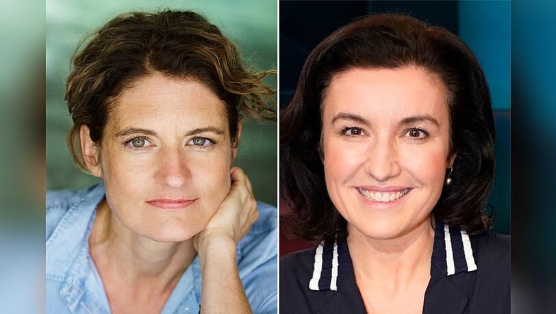 Schauspielerin Eli Wasserscheid (l.) parodiert am Nockherberg zum ersten Mal CSU-Politikerin Dorothee Bär.
