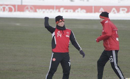 Aufbautraining der Rekonvaleszenten mit Athletik- und Reha-Trainer Markus Zidek.