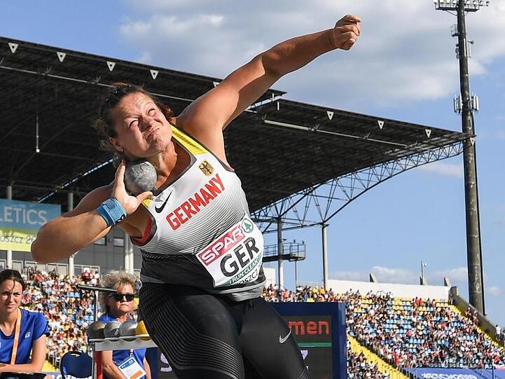 Christina Schwanitz gewann Gold im Kugelstoßen.