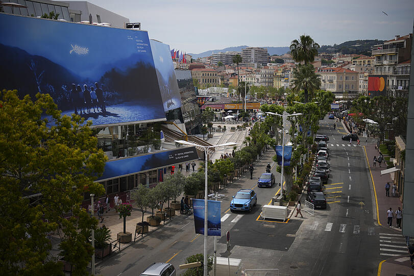 Der Boulevard de la Croisette in Cannes.