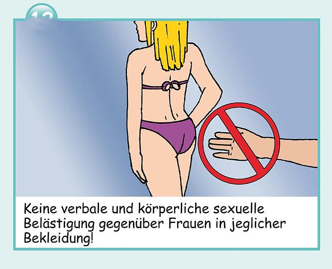 Grapschen ist nicht erlaubt - auch das ist eigentlich selbstverständlich.
