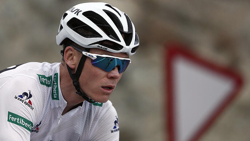 Chris Froome wurde im Training angefahren, blieb jedoch unverletzt. Chris Froome wurde im Training angefahren, blieb jedoch unverletzt.