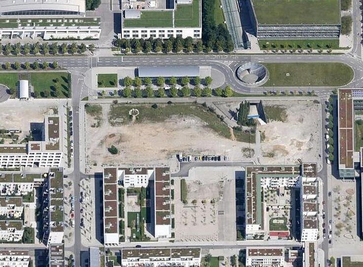 Das Gelände am U-Bahnhof Messeplatz Ost.