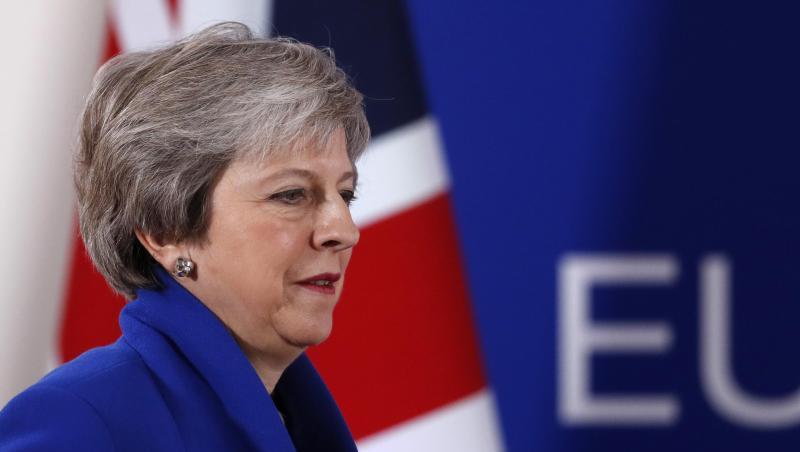 Theresa May, Premierministerin von Großbritannien, trifft zu einer Pressekonferenz zum Abschluss des EU-Gipfels ein. Theresa May, Premierministerin von Großbritannien, trifft zu einer Pressekonferenz zum Abschluss des EU-Gipfels ein.