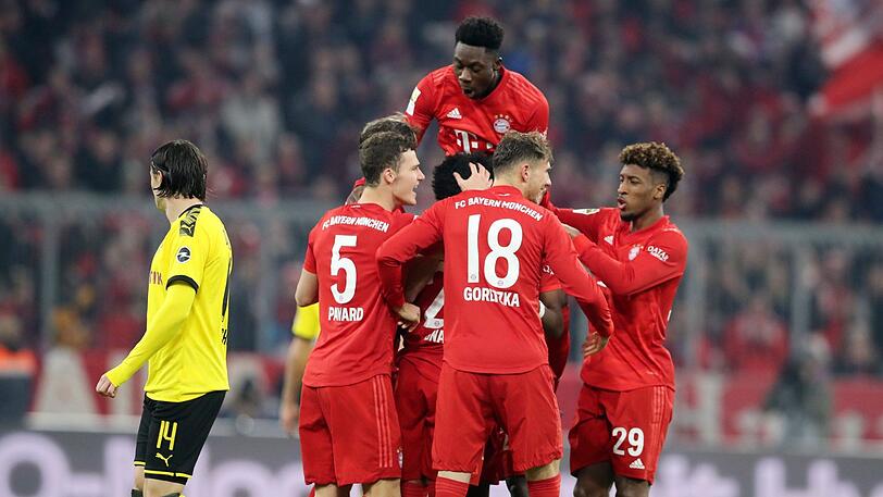 In der Hinrunde war Hansi Flick gegen den BVB und dessen Trainer Lucien Favre erstmals als Bayerns Chefcoach tätig. Das 4:0 war gleich ein Statement.