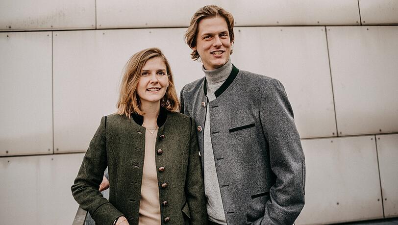 Neue Generation: Leonard und Antonia von Pfister (ihr Urgroßvater hat 1947 die Lodenfrey-Fabrik in der Osterwaldstraße aufgebaut).