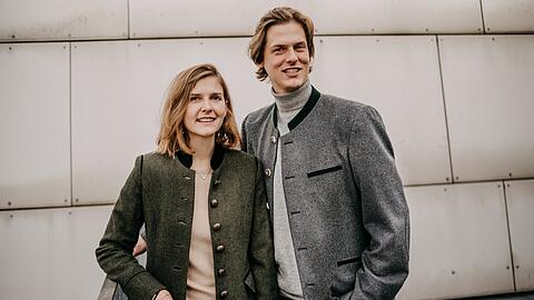 Neue Generation: Leonard und Antonia von Pfister (ihr Urgroßvater hat 1947 die Lodenfrey-Fabrik in der Osterwaldstraße aufgebaut).