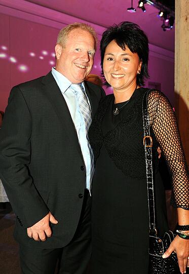 Dr.Michael Spitzbart (Arzt und Buchautor) mit Marion Hopf war auch auf der Gala.