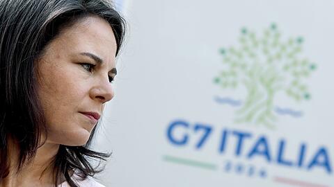 Annalena Baerbock (Bündnis 90/Die Grünen) beim Treffen der G7-Außenminister.