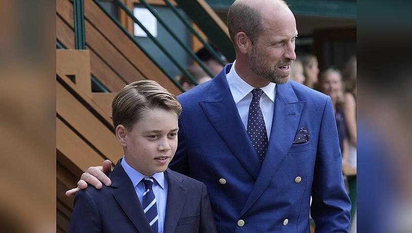 Prinz William und Sohn Prinz George haben vergangene Woche bei der Essensausgabe f&uuml;r Obdachlose ausgeholfen.