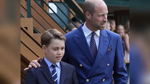 Prinz William und Sohn Prinz George haben vergangene Woche bei der Essensausgabe f&uuml;r Obdachlose ausgeholfen.