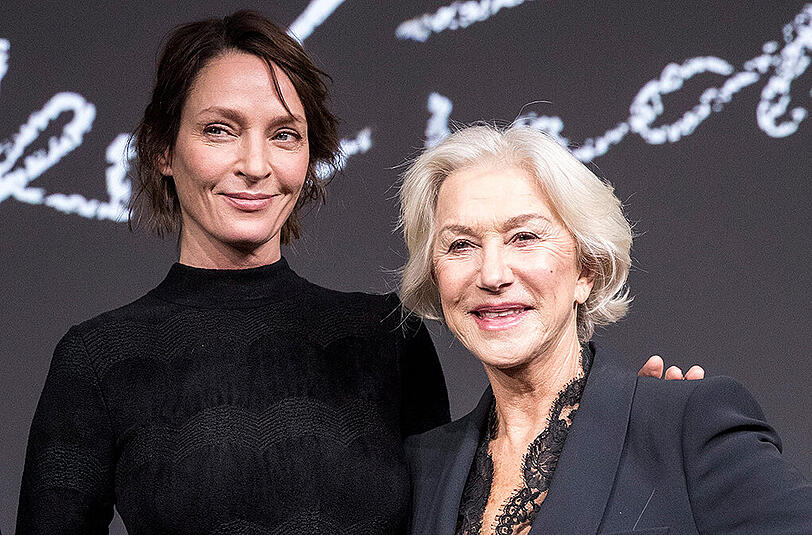 Zwei Gesichter des Kalenders: Uma Thurman und Helen Mirren.