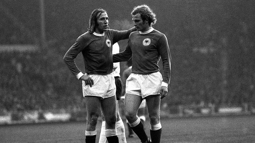 Kongeniales Duo bei der Nationalmannschaft und auch heute noch sehr gute Freunde: Günther Netzer (l.) und Uli Hoeneß.