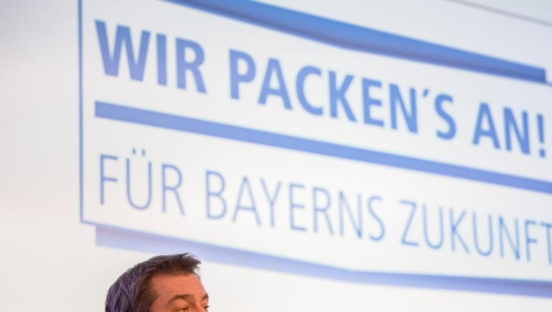 Der bayerische Ministerpräsident Markus Söder bei der Winterklausur der CSU-Landesfraktion im Kloster Banz. Foto: Nicolas Armer Der bayerische Ministerpräsident Markus Söder bei der Winterklausur der CSU-Landesfraktion im Kloster Banz. Foto: Nicolas Armer