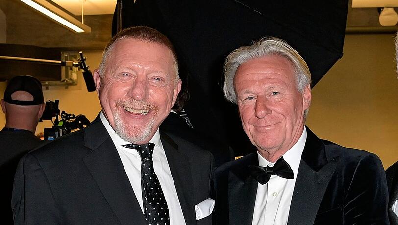 Boris Becker (li.) und Björn Borg verbindet eine langjährige Freundschaft.
