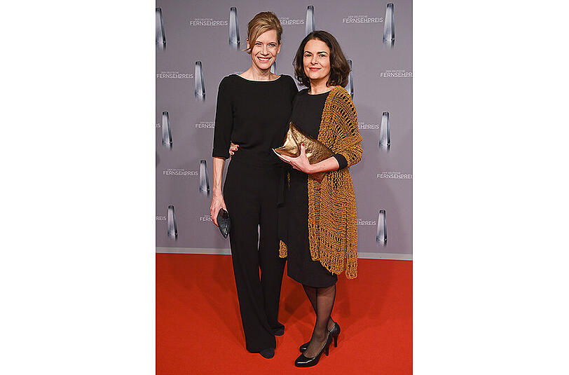 Die Schauspielerinnen Ina Weisse (l) und Barbara Auer