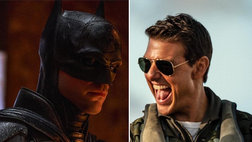 Fürchten beide weder Tod noch Teufel: Robert Pattinson (li.) als neuer Batman, Tom Cruise als Maverick.