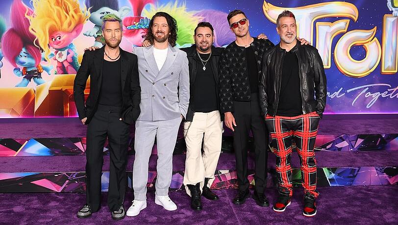 Alle wieder vereint: *NSYNC bei der Premiere von "Trolls - Gemeinsam stark".