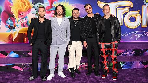 Alle wieder vereint: *NSYNC bei der Premiere von "Trolls - Gemeinsam stark".