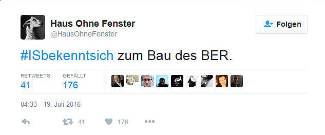 Unter dem Hashtag #ISbekenntsich schieben die Twitter-User dem IS die Verantwortung für Unannehmlichkeiten des Alltags zu.