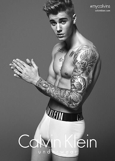Justin Bieber für Calvin Klein