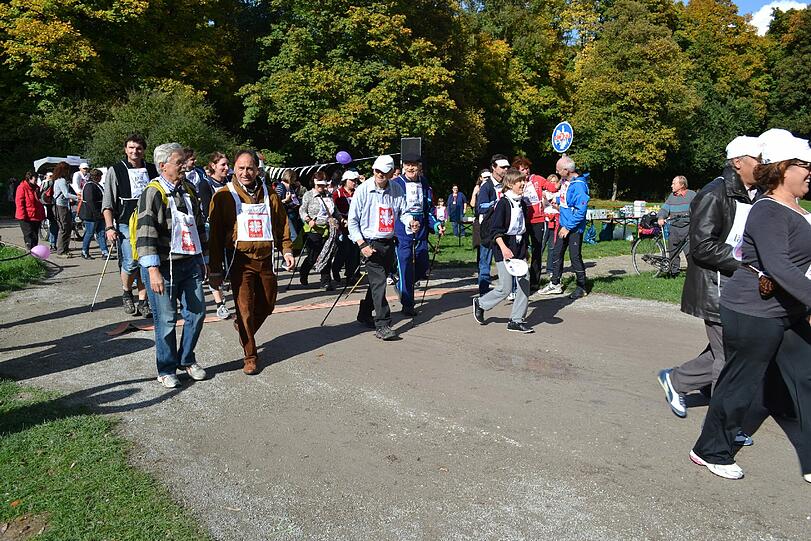 Die Teilnehmer des Freudenlaufs waren mit erkennbarer Freude dabei.