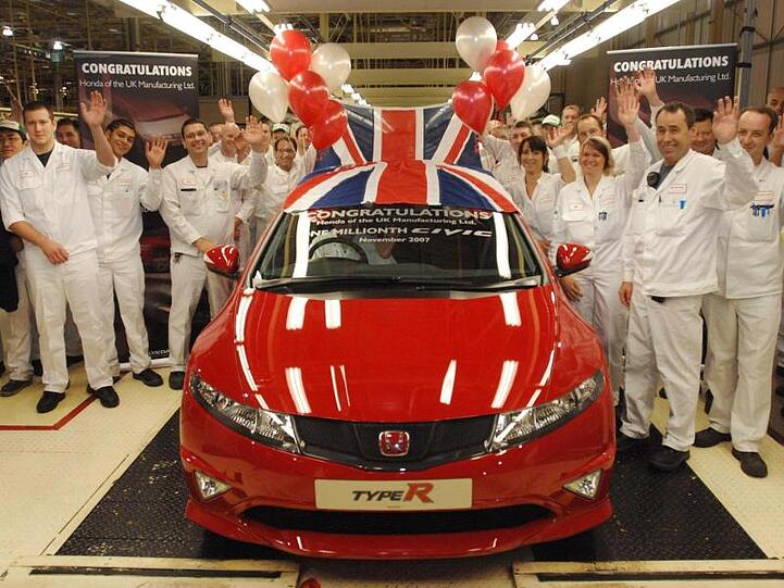 Der millionste Honda Civic, der im Werk in Swindon gebaut wurde: Der japanische Autobauer Honda schließt sein Werk in Großbritannien.