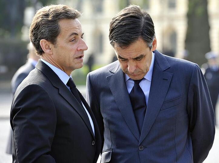 Frankreichs Präsident Nicolas Sarkozy und Ministerpräsident Francois Fillon. (Archivfoto)