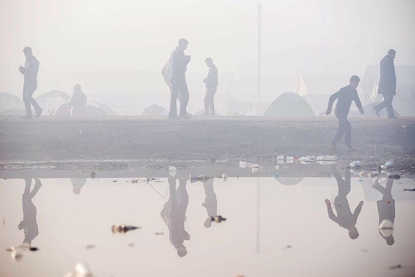 Erschütternd: Szenerie in Idomeni, wo Tausende Flüchtlinge festsitzen.
