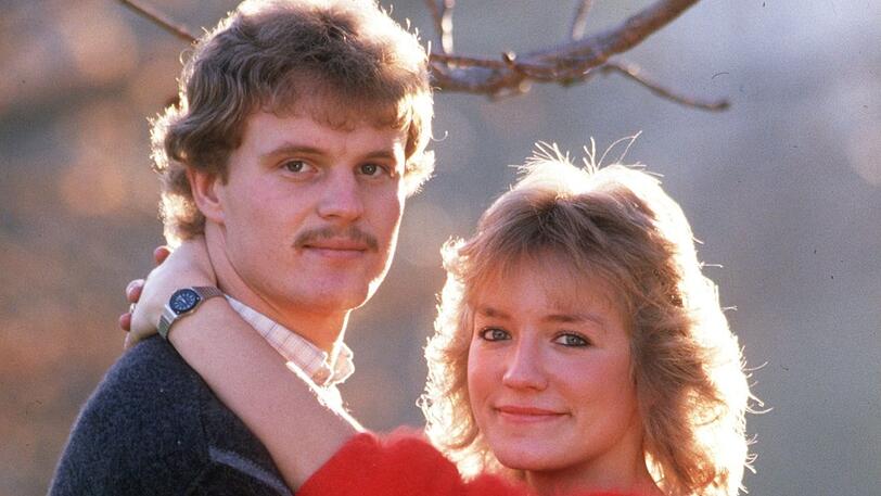 Der stille Star: Roland Wohlfarth mit Gattin Renate.