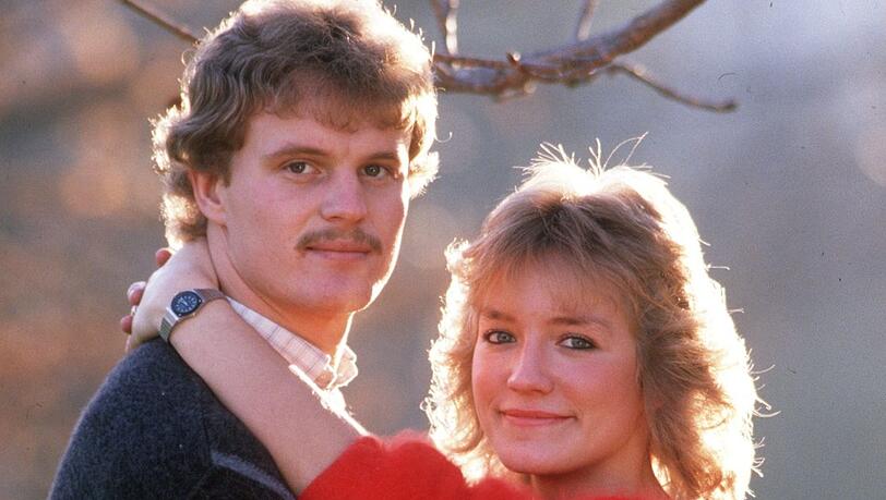 Der stille Star: Roland Wohlfarth mit Gattin Renate. Der stille Star: Roland Wohlfarth mit Gattin Renate.
