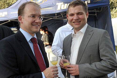 CSU-Stadtrat Sebastian Brehm und Alexander Beck.