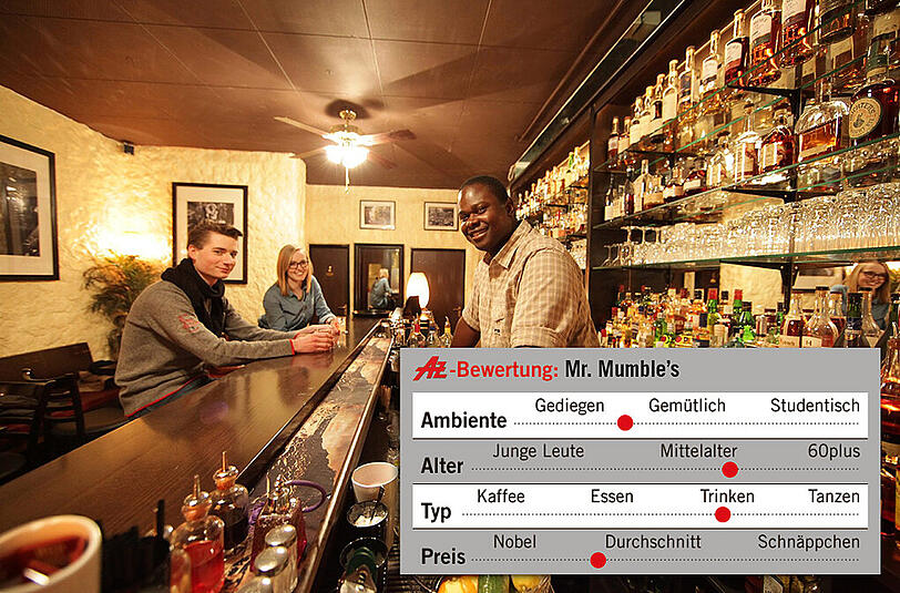 Gomes findet den Namen seiner Bar passend &ndash; nuscheln tun auch Gäste nach ein paar Drinks.