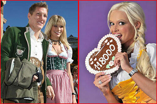 Bastian Schweinsteiger mit Sarah Brandner und die Katzenberger werden heuer auf die Wiesn gehn