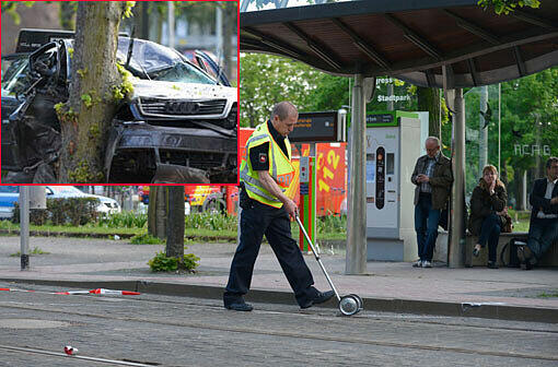 Schwerer Unfall an einer Haltestelle in Hannover.