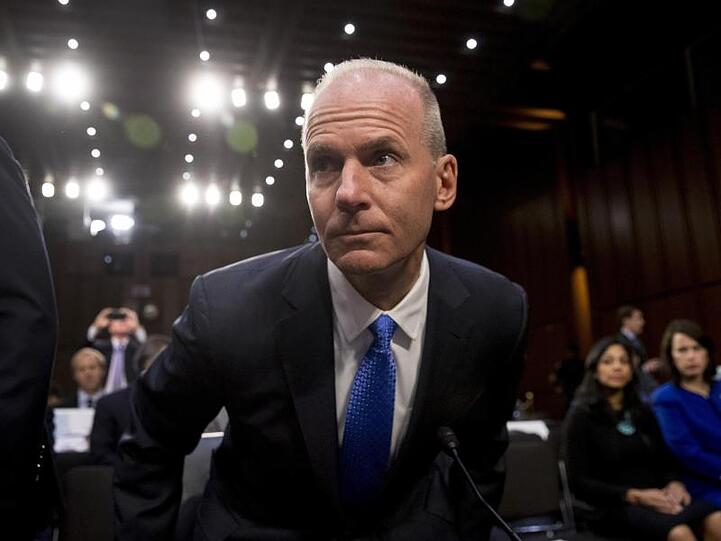 Boeing-Chef Dennis Muilenburg vor dem US-Senat.