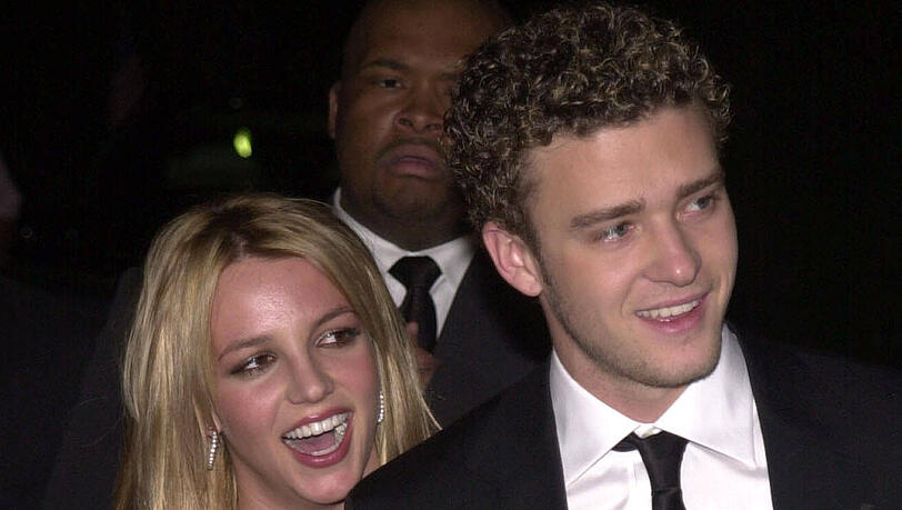 Britney Spears und Justin Timberlake im Jahr 2002. Britney Spears und Justin Timberlake im Jahr 2002.