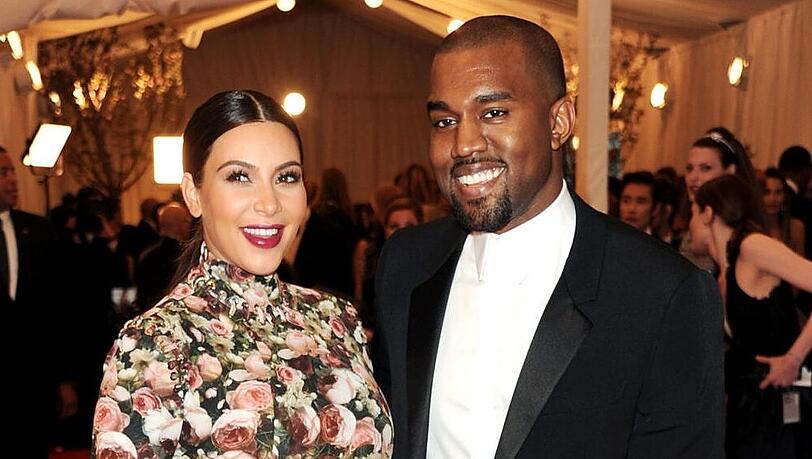 Die damals noch schwangere Kim Kardashian und Kanye West auf einer Gala in New York Die damals noch schwangere Kim Kardashian und Kanye West auf einer Gala in New York