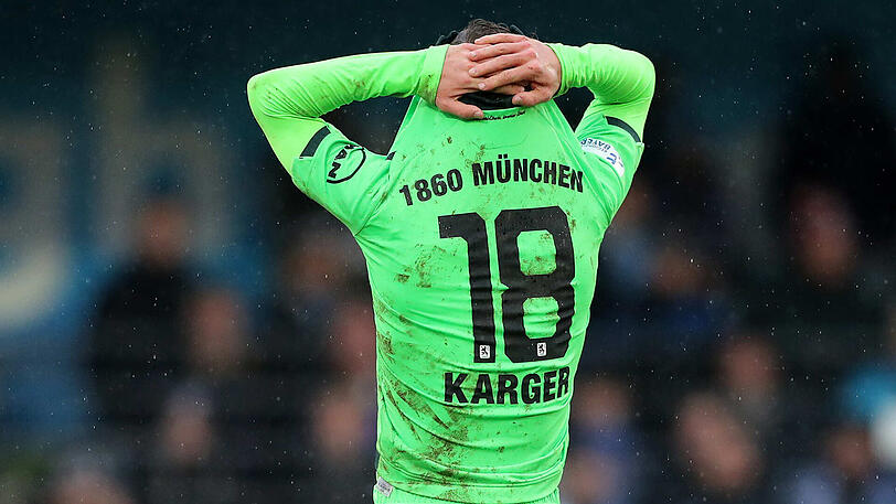 Sinnbild für die Löwen-Misere: 1860-Angreifer Nico Karger nach dem 0:2 in Burghausen.
