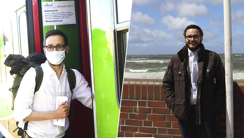 AZ-Reporter Paul Nöllke: In Pasing eingestiegen, mittags am Strand. AZ-Reporter Paul Nöllke: In Pasing eingestiegen, mittags am Strand.