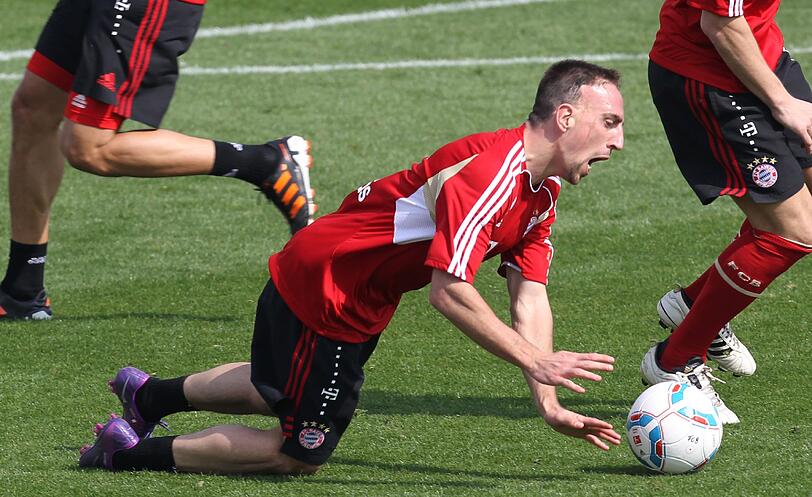 Impressionen aus dem Bayern-Trainingslager in Doha.