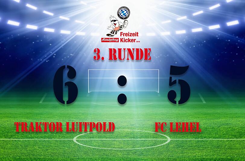 Nach einem aufregendem Spiel gewann Traktor Luitpold gegen den FC Lehel.